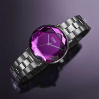 Elexi Lazer Purple Kadın Saat – Kesim Cam Kadran & Çelik Tasarım