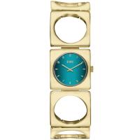 Groovy V2 Gold Teal Kadın Saat – 21K Altın Kaplama & Bileklik Tasarım