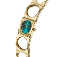 Groovy V2 Gold Teal Kadın Saat – 21K Altın Kaplama & Bileklik Tasarım