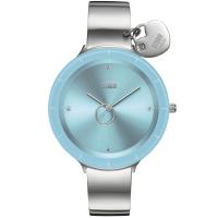 Liana Aqua Kadın Saat – Oversize Cam Kadran & Kristal Charm