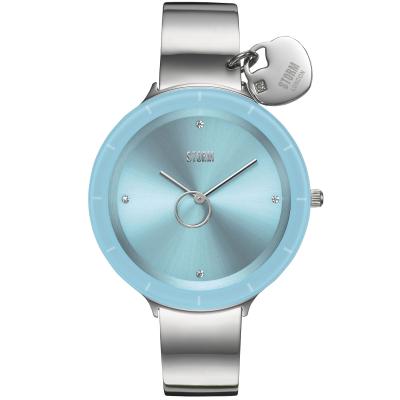 Liana Aqua Kadın Saat – Oversize Cam Kadran & Kristal Charm