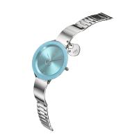 Liana Aqua Kadın Saat – Oversize Cam Kadran & Kristal Charm