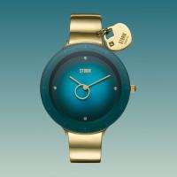 Liana Gold Teal Kadın Saat – Sunray Teal Kadran & 21K Altın Kaplama