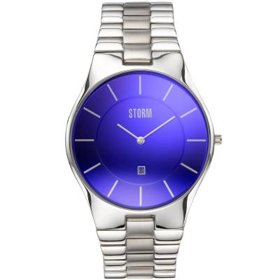 Slim-X XL Lazer Blue Erkek Saat – Ultra İnce Çelik & 50M