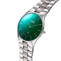 STORM Slim-X Lazer Green Silver Erkek Saat – Ultra İnce Çelik