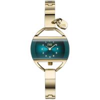 Temptress Charm Gold-Teal Kadın Saat – Kalp Charm & Kristal Detaylı