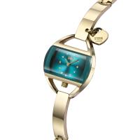 Temptress Charm Gold-Teal Kadın Saat – Kalp Charm & Kristal Detaylı