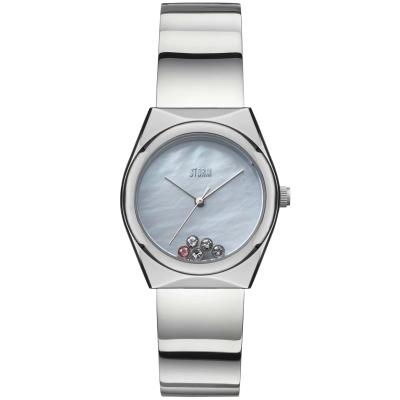 Zinara White Mother of Pearl Kadın Kol Saati – 50M Kristal Detaylı