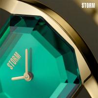 Tulisa Gold Lazer Green Kadın Saat – Yüksek Kesim Cam Tasarım
